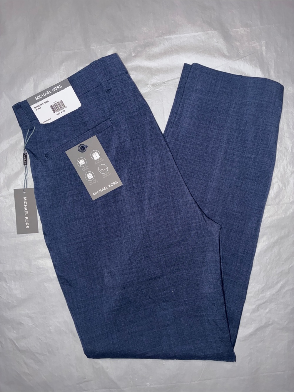 Michael Kors Men's Dark Blue Dress Pants